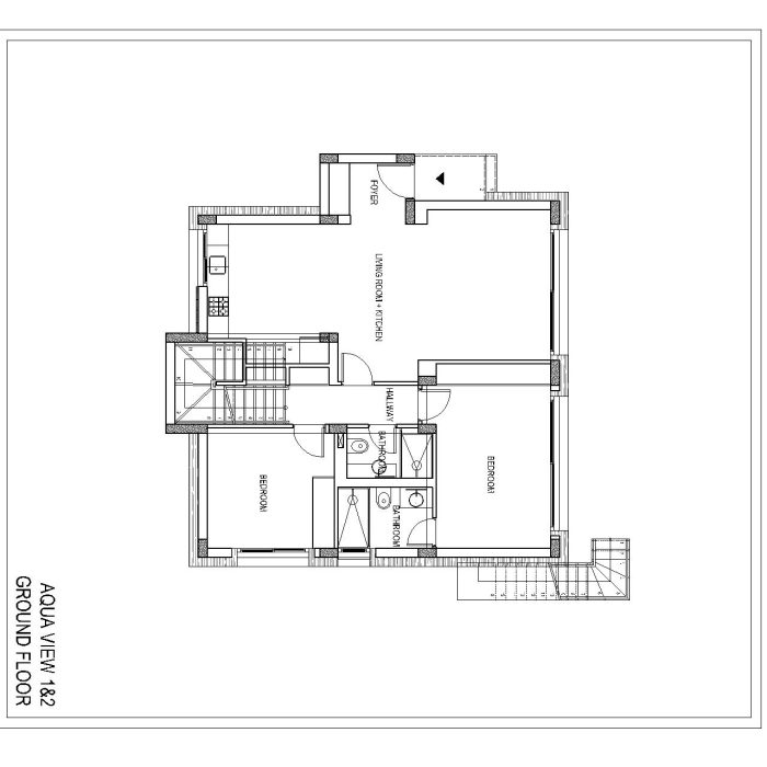 AQUA VIEW-VILLA-1_2-GROUND FLOOR PLAN